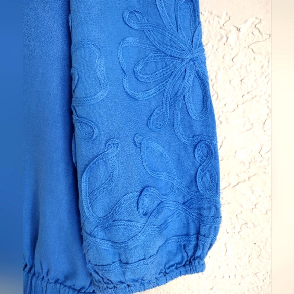 Ann Taylor Linen Blend Boatneck Blouse - Picture 5 of 8